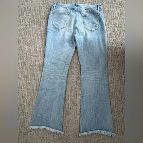 DRIFTWOOD Light Blue Floral Embroidered Jeans - Picture 3 of 7